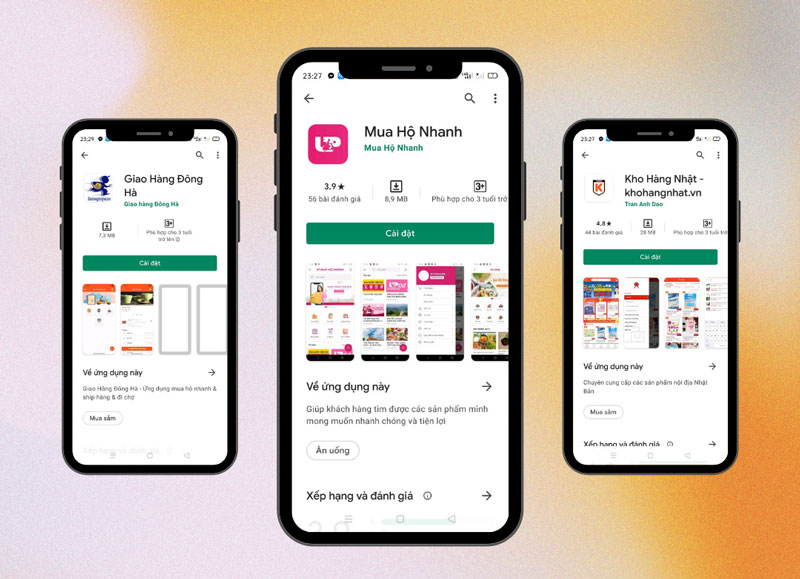 thiết kế app Bán hàng chuyên nghiệp