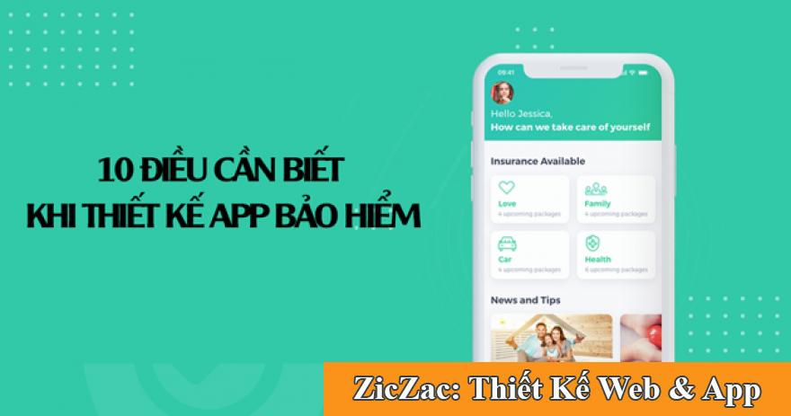 10 điều cần biết thiết kế app bảo hiểm