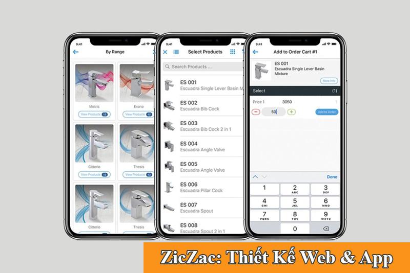 thiết kế app bán sỉ