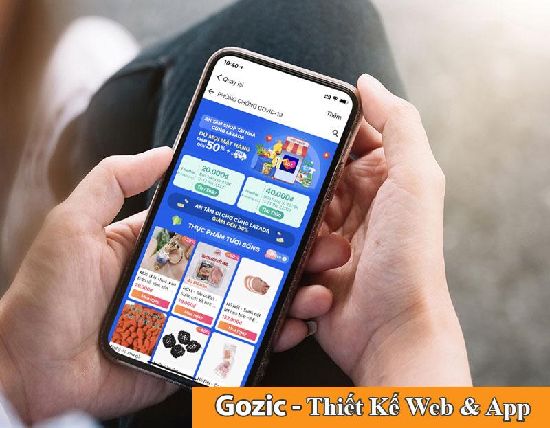 thiết kế ứng dụng lazada giá rẻ