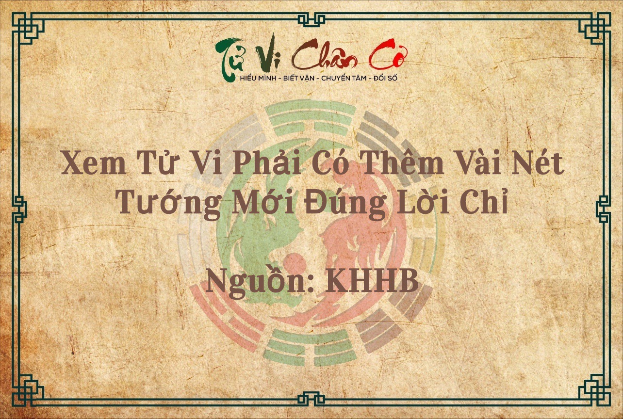 Xem Tử Vi Phải Có Thêm Vài Nét Tướng Mới Đúng Lời Chỉ