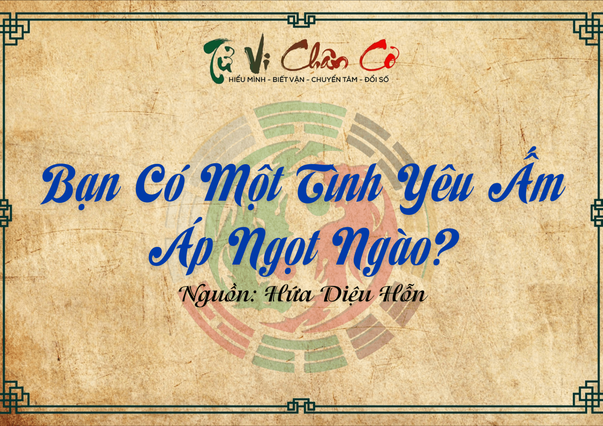 Bạn Có Một Tình Yêu Ấm Áp Ngọt Ngào?