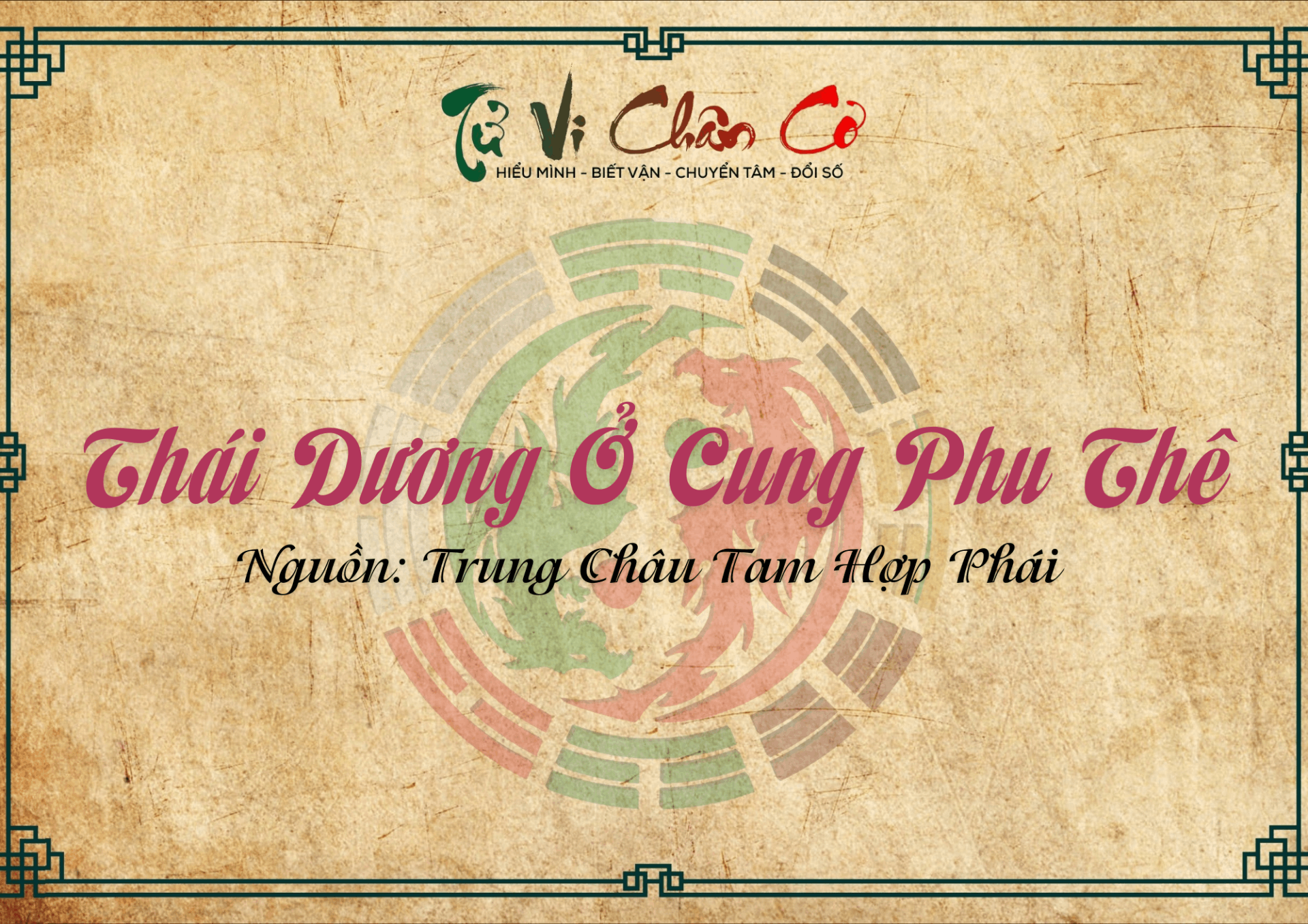 Thái Dương Ở Cung Phu Thê