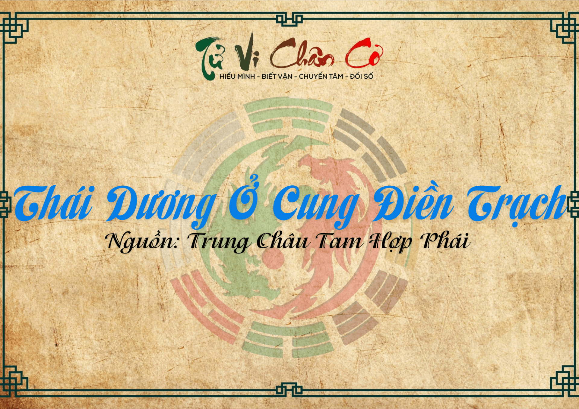 Thái Dương Ở Cung Điền Trạch