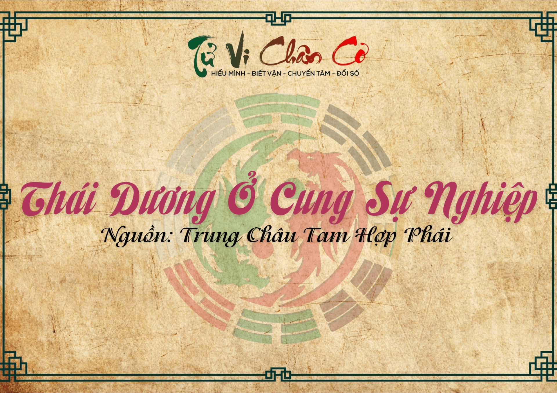 Thái Dương Ở Cung Sự Nghiệp